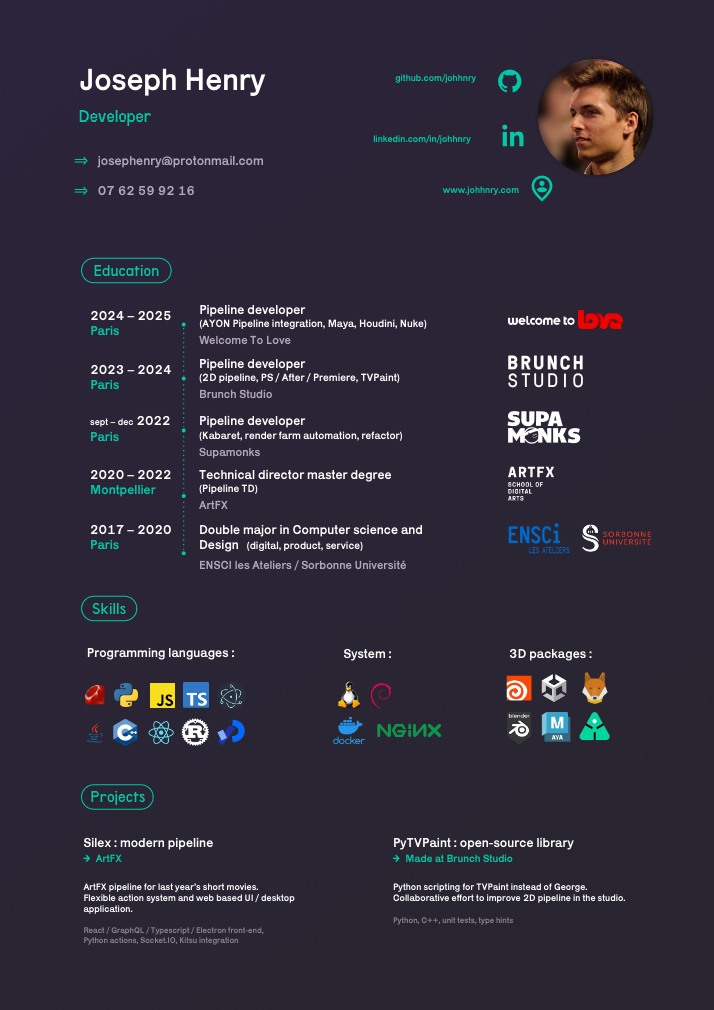 Joseph Henry resume
